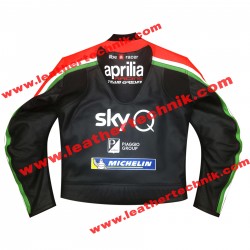 Andrea Iannone Aprilia Leather Motorcycle Racing Jacket