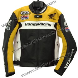 Honda HRC Leather Motorcycle Racing Jacket