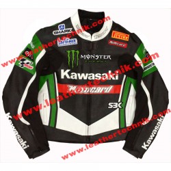 Kawasaki Monster Leather Motorcycle Jacket