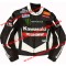 Kawasaki Monster Black Leather Motorcycle Jacket