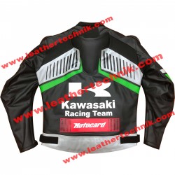 Kawasaki Team Racing Leather Motorcycle Jacket