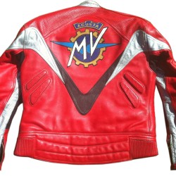 MV Agusta Leather Motorcycle Racing Jacket