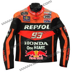 93 Marc Marquez Honda Redbull Repsol Leather Motorcycle Jacket
