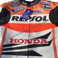 Honda Repsol Two Piece Leather Motorcycle Racing Suit