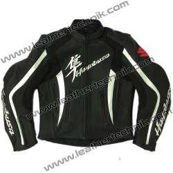 Suzuki Hayabusa Leather Biker Racing Jacket