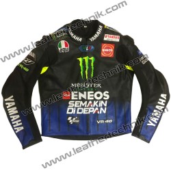 Yamaha VR46 Valentino Rossi Leather Motorcycle Jacket 