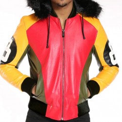 8 Ball Seinfeld Puddy Patrick Warburton Bomber Leather Jacket