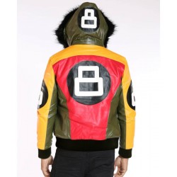 8 Ball Seinfeld Puddy Patrick Warburton Bomber Leather Jacket
