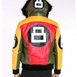 8 Ball Seinfeld Puddy Patrick Warburton Bomber Leather Jacket
