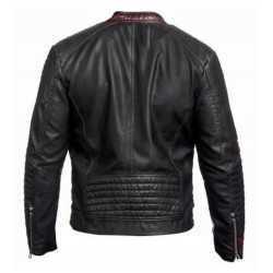 Mens Mass Effect 3 Commander Shepard N7 Black Real Leather Jacket 