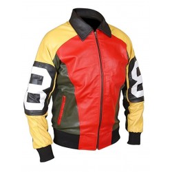 Seinfeld David Puddy’s 8 Ball Jacket - Michael Hoban 8 Bomber Real Leather Jacket