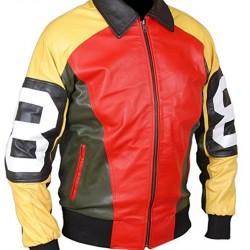 Seinfeld David Puddy’s 8 Ball Jacket - Michael Hoban 8 Bomber Real Leather Jacket