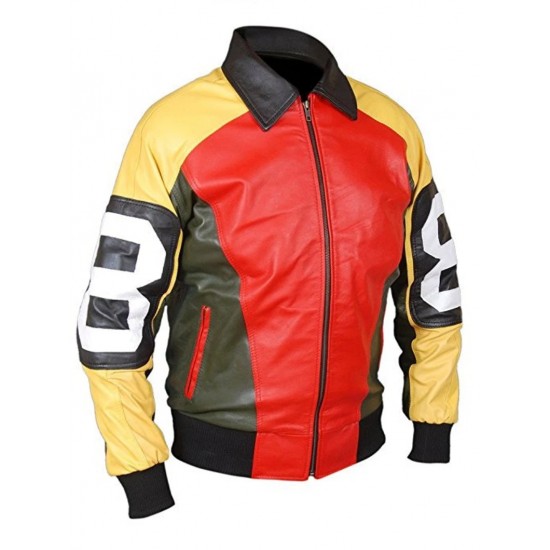 Seinfeld David Puddy’s 8 Ball Jacket - Michael Hoban 8 Bomber Real Leather Jacket