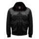 Mens Bomber Navy G 1 Flight Black Men WWll  Aviator Leather Jacket