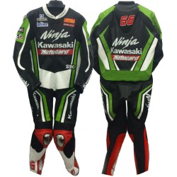 Kawasaki Ninja One Piece Leather Motorcycle Racing Suit
