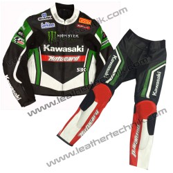 Kawasaki Monster Leather Motorcycle Racing Suit
